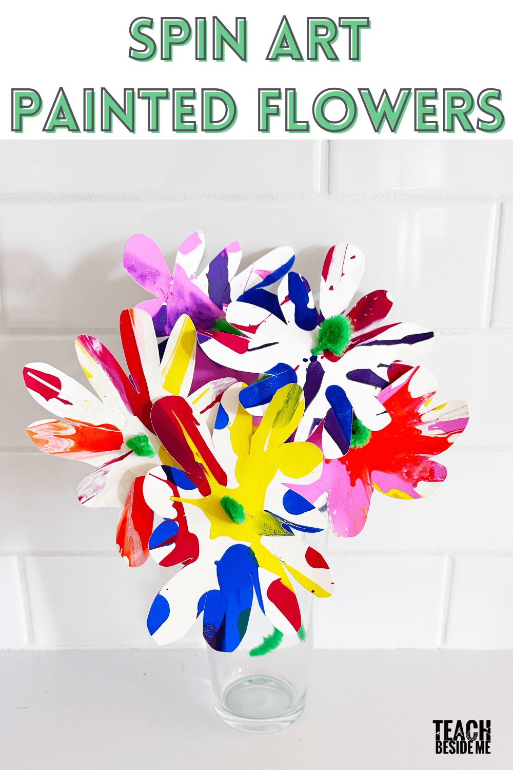 Spain art painted flowers