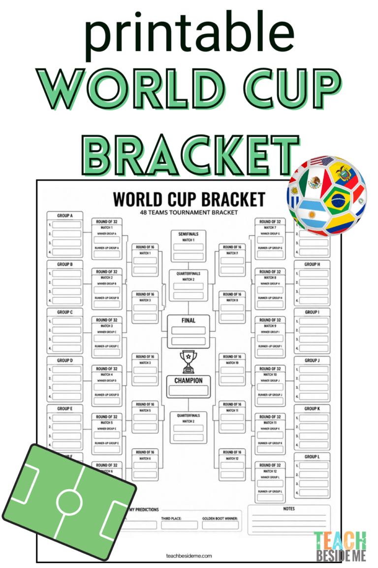 printable World Cup bracket