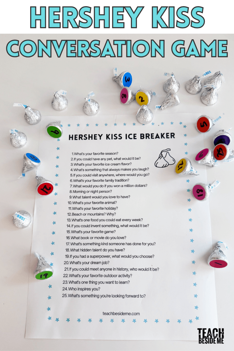 Hershey kiss ice breaker conversation game