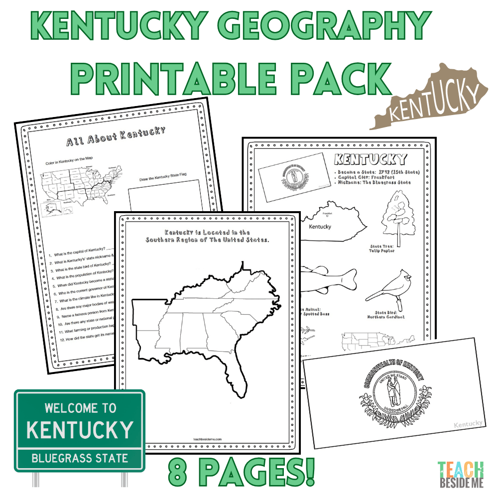 Illinois geography printable