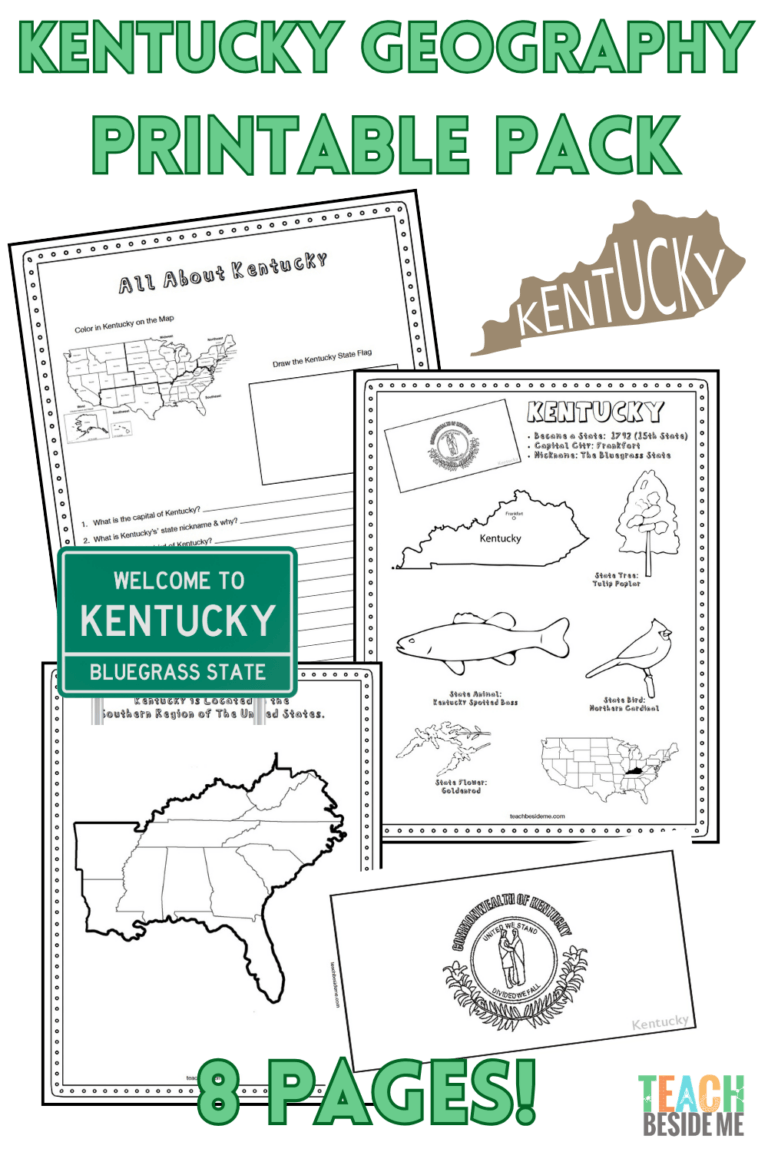 kentucky geography printable