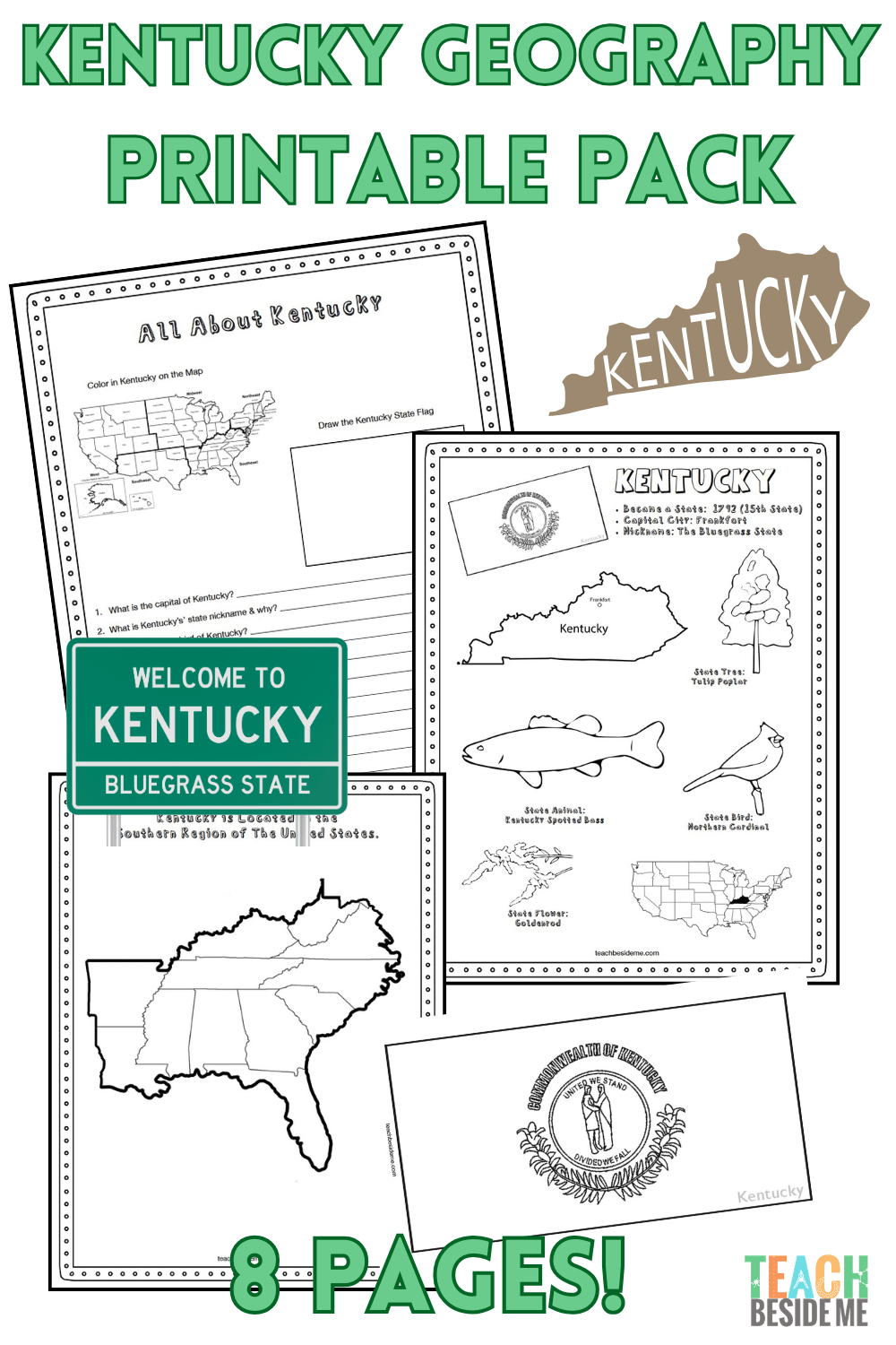 kentucky geography printable