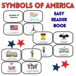 symbols of America easy reader book square