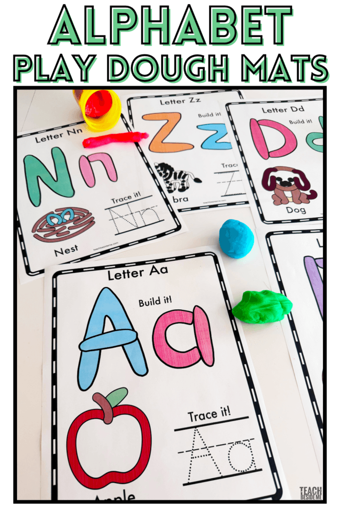 alphabet play dough mats