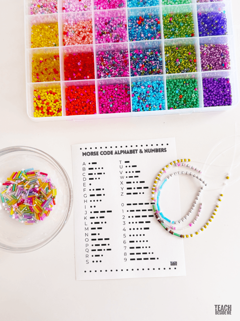 morse code bracelet craft for kids