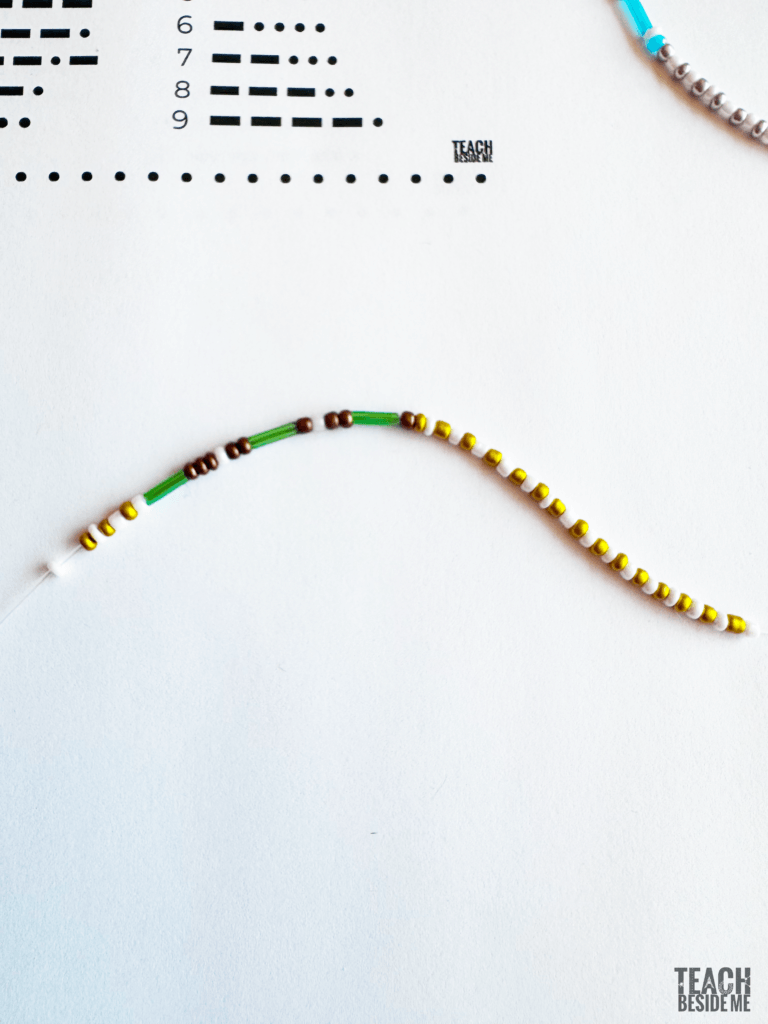 morse code secret message bracelet
