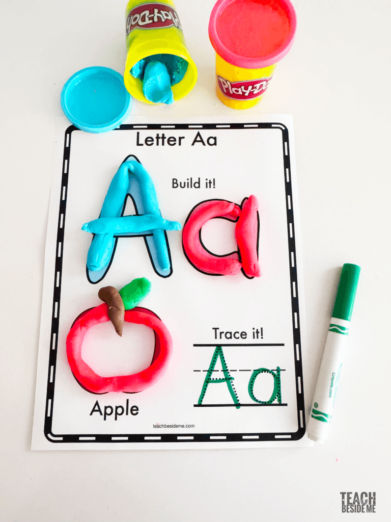 play dough alphabet mats