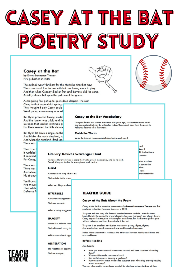 Casey at the bat poetry study