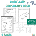 Maryland geography printable