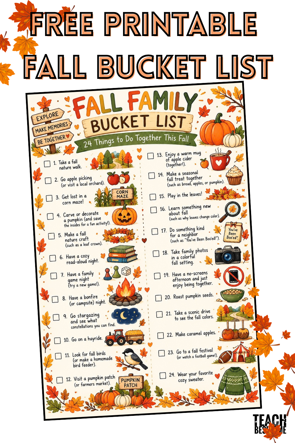 Fall Bucket List: 24 Fun Fall Activities for Families