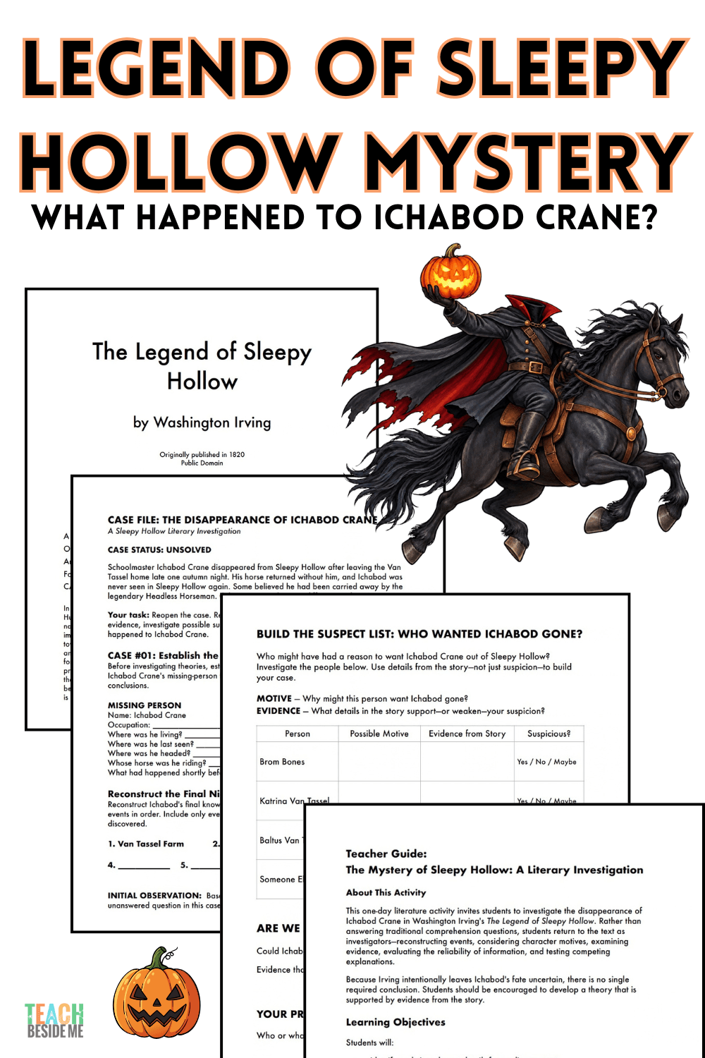 legend of sleepy hollow- Ichabod crane mystery