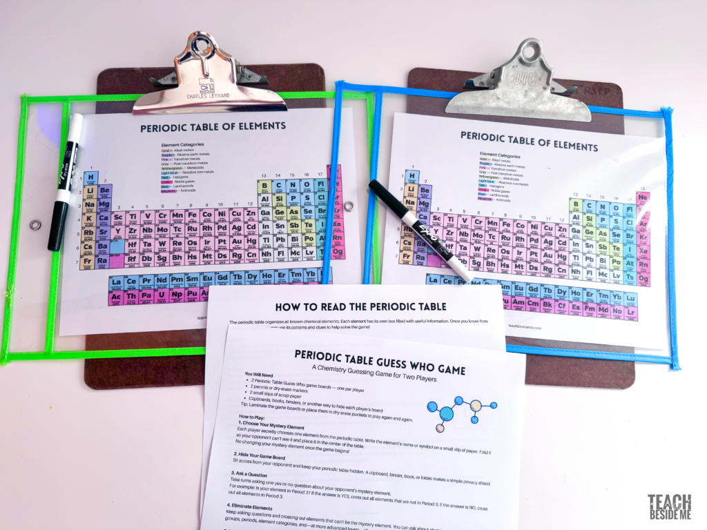 chemistry periodic table game