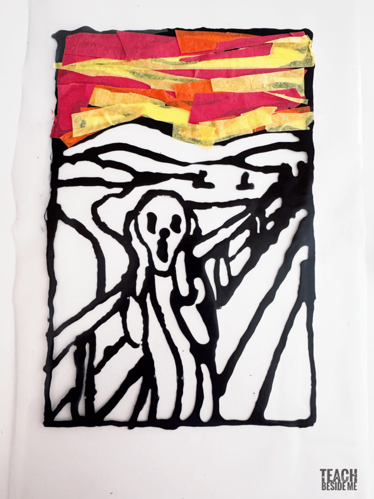 munch the scream art for kids