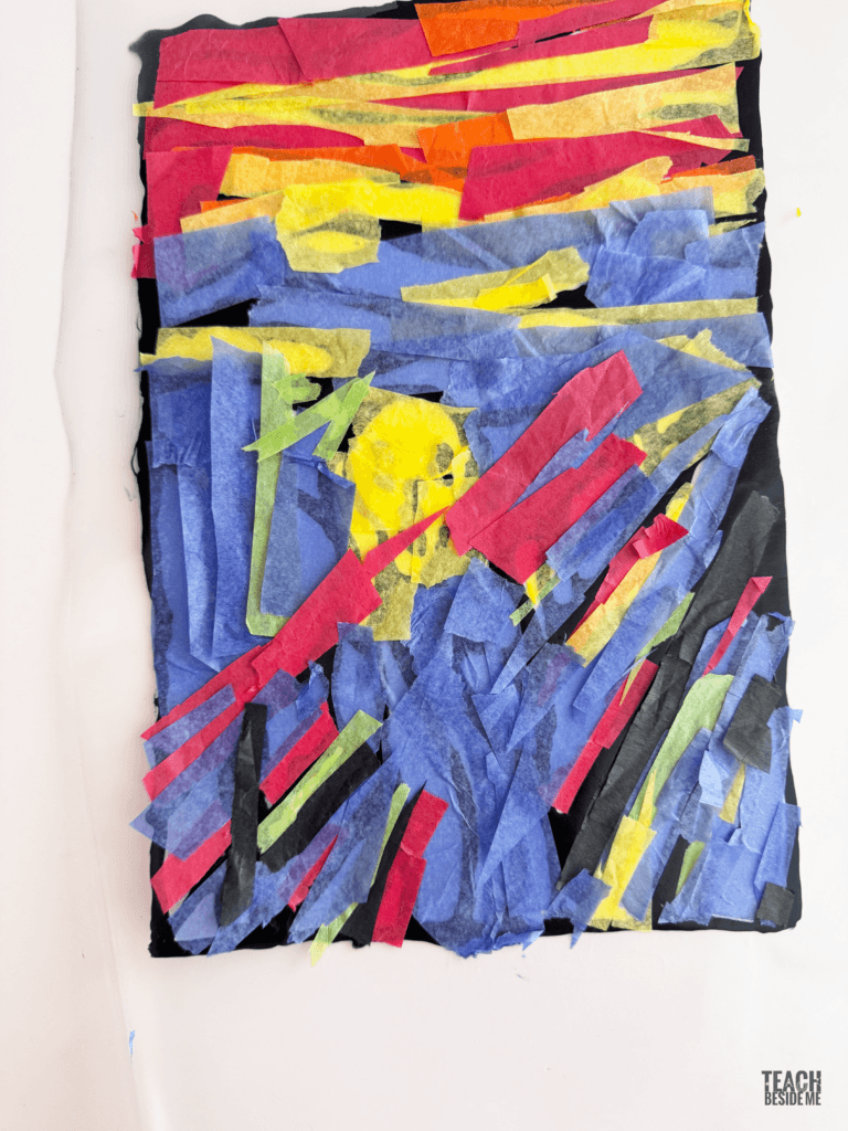 the scream art project for kids