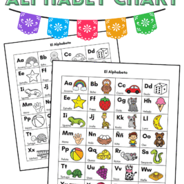 Spanish Alphabet Chart for Kids