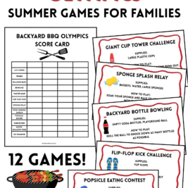 backyard bbq Olympics summer games for families