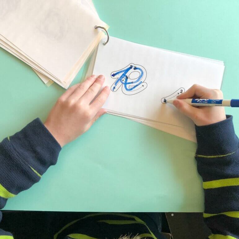 cursive letters